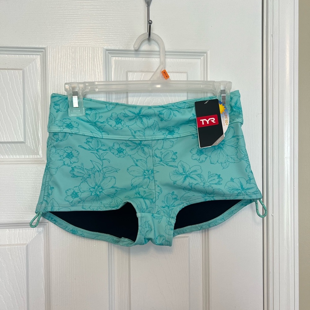 TYR Women's Aqua Floral Swim Shorts